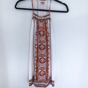 Red and orange tribal summer dress